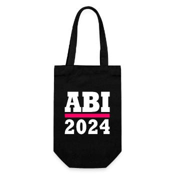 Abi 2024 - Geschenkbeutel für Flaschen - Schwarz - Vorne