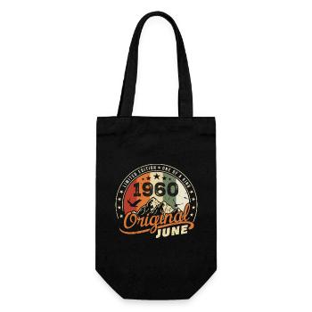 June 1960 | Birthday June 1960 Born in June 1960 - Gift Bag for Bottles - black - Front