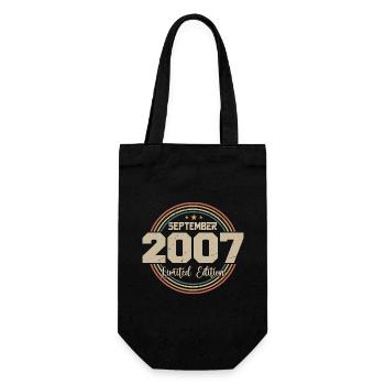 September 2007 Birthday Gift 2007 - Gift Bag for Bottles - black - Front