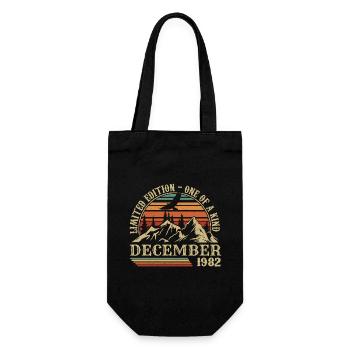 Vintage Décembre 1982, Génial Depuis Décembre 1982 - Sac à bouteille - noir - Devant