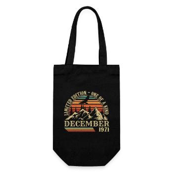 Vintage Décembre 1971, Génial Depuis Décembre 1971 - Sac à bouteille - noir - Devant