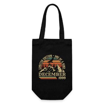 Vintage December 1999, Awesome Since December 1999 - Gift Bag for Bottles - black - Front
