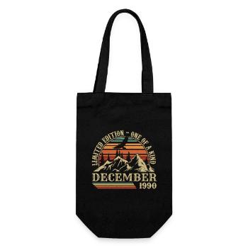 Vintage Décembre 1990, Génial Depuis Décembre 1990 - Sac à bouteille - noir - Devant