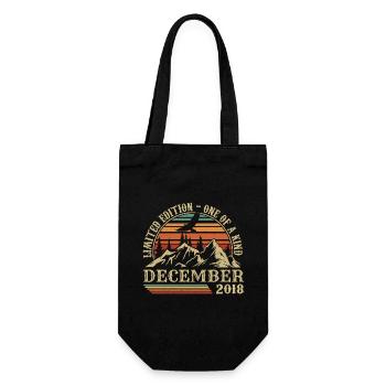 Vintage Décembre 2018, Génial Depuis Décembre 2018 - Sac à bouteille - noir - Devant
