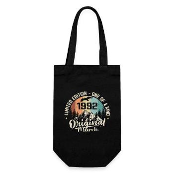 Mars 1992 cadeau Anniversaire - Born in march 1992 - Sac à bouteille - noir - Devant