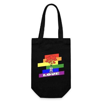 LGBT Gay Lesbienne Gay - Sac à bouteille - noir - Devant