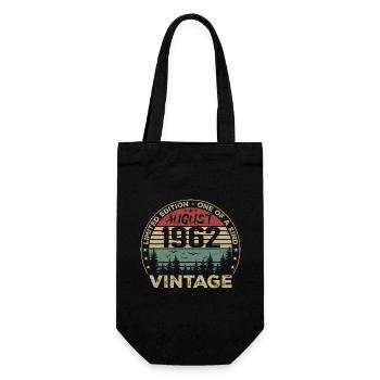 Vintage 1962 Millésime Août 1962 August 1962 Août - Gift Bag for Bottles - black - Front