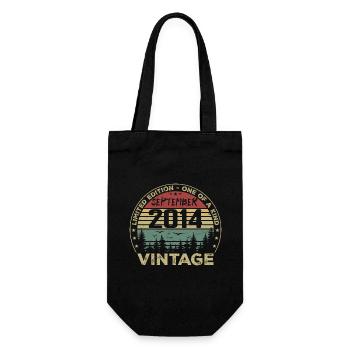 Septembre 2014 Vintage Cadeau D'anniversaire 2014 - Sac à bouteille - noir - Devant