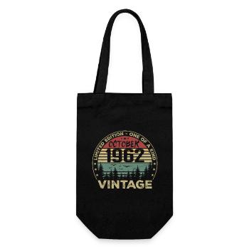 Anniversaire Millésime Fabriqué en Octobre 1962 - Sac à bouteille - noir - Devant