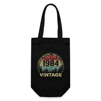Novembre 1984 Cadeau Vintage - Né en Novembre 1984 - Sac à bouteille - noir - Devant