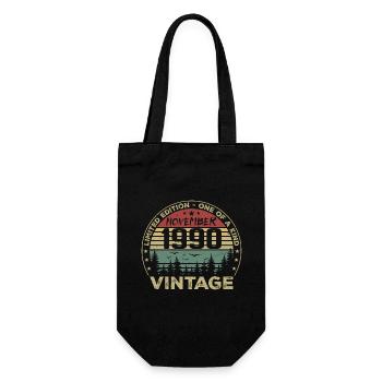Novembre 1990 Cadeau Vintage - Né en Novembre 1990 - Sac à bouteille - noir - Devant