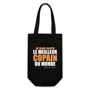 I'm just the best friend in the world - Gift Bag for Bottles - black - Front