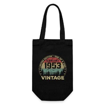Cadeau Vintage Février 1953 Rétro Février 1953 - Sac à bouteille - noir - Devant
