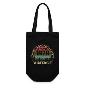 Cadeau Vintage Avril 1978 Anniversaire - Sac à bouteille - noir - Devant