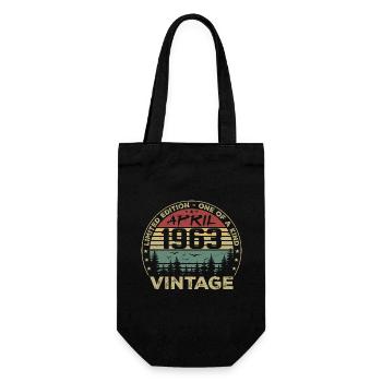 Cadeau Vintage Avril 1963 Anniversaire - Sac à bouteille - noir - Devant