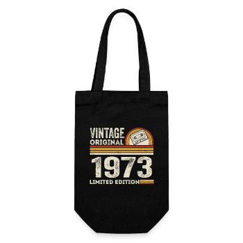 Vintage 1973 Cassette 1973 - 52e anniversaire 1973 - Sac à bouteille - noir - Devant