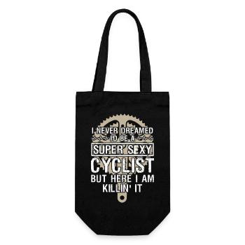 Cyclist Never Dreamed - Geschenkbeutel für Flaschen - Schwarz - Vorne