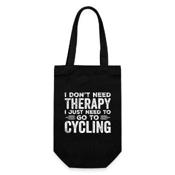 I Don't Need Therapy I Just Need To Go Cycling - Sac à bouteille - noir - Devant
