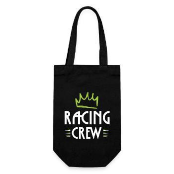 Racing Crew - Geschenkbeutel für Flaschen - Schwarz - Vorne