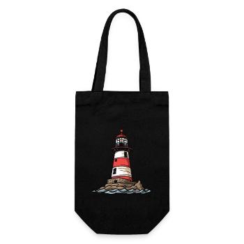 Icône du phare - Sac à bouteille - noir - Devant