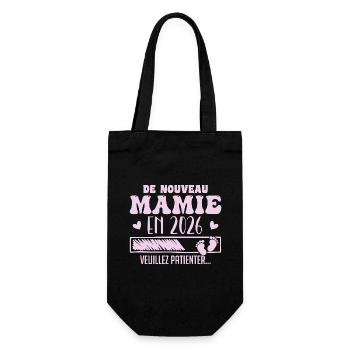 Grossesse Grand Mère Encore Mamie 2026 - Sac à bouteille - noir - Devant