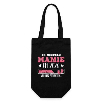 Grossesse Grand Mère Encore Mamie 2026 - Sac à bouteille - noir - Devant