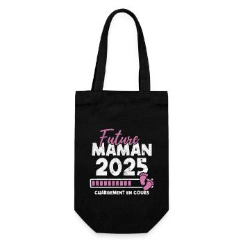 Future maman 2025 chargement en cours - Sac à bouteille - noir - Devant