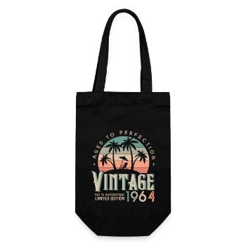 1964 Anniversaire Cadeau Né 1964 - Sac à bouteille - noir - Devant
