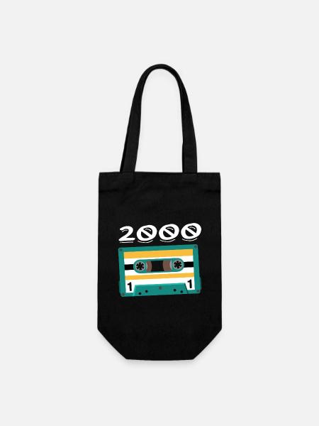 Cassette 2000 Vintage Anniversaire 2000 - Sac à bouteille - noir