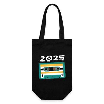 Cassette 2025 Vintage Anniversaire 2025 - Sac à bouteille - noir - Devant