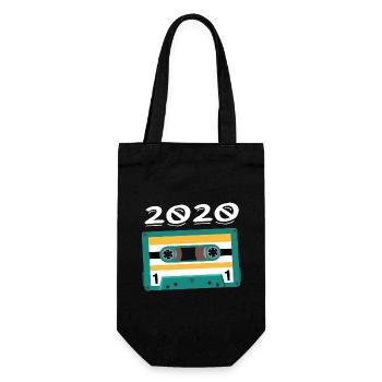 Cassette 2020 Vintage Anniversary 2020 - Gift Bag for Bottles - black - Front