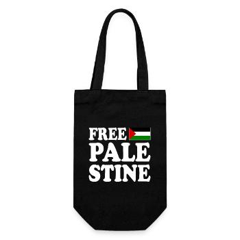 Free palestine - Sac à bouteille - noir - Devant