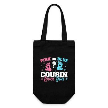 Pink Or Blue Cousin Loves You - Cousin - Sac à bouteille - noir - Devant
