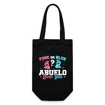 Pink Or Blue Abuelo Loves You - Abuelo Grandpa - Sac à bouteille - noir - Devant