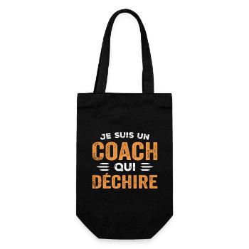 I'm a coach who rips humor gift - Gift Bag for Bottles - black - Front