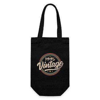 1995 Vintage 1995 Birthday Gift - Retro Style 1995 - Sac à bouteille - noir - Devant