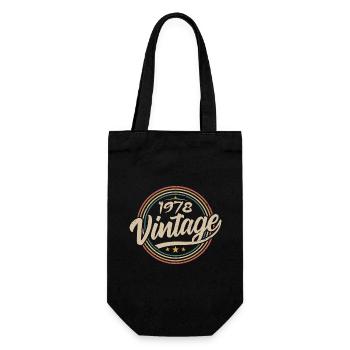 1978 Vintage 1978 Birthday Gift - Retro Style 1978 - Sac à bouteille - noir - Devant