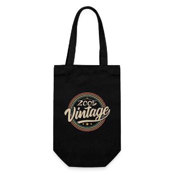 2005 Vintage 2005 Birthday Gift - Retro Style 2005 - Sac à bouteille - noir - Devant