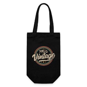 1955 Vintage 1955 Birthday Gift - Retro Style 1955 - Sac à bouteille - noir - Devant