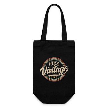 1968 Vintage 1968 Birthday Gift - Retro Style 1968 - Sac à bouteille - noir - Devant