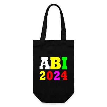 Abi 2024 - Geschenkbeutel für Flaschen - Schwarz - Vorne
