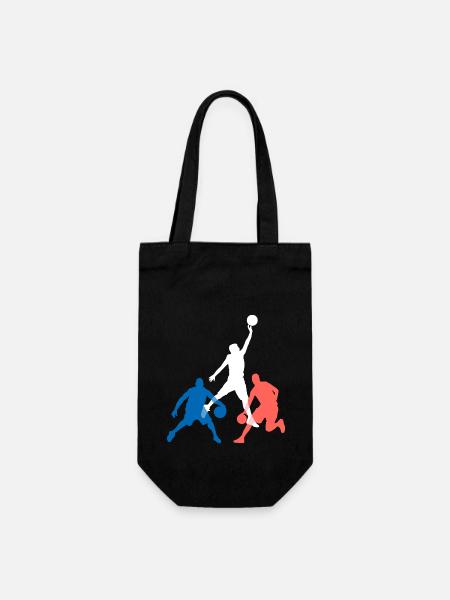 Basketball Basketball Player Supporter - Gift Bag for Bottles - black