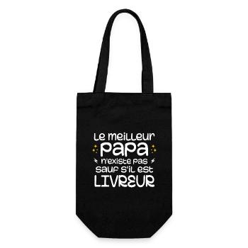 Le Meilleur Papa Nexiste Pas Sauf S'il Est Livreur - Sac à bouteille - noir - Devant