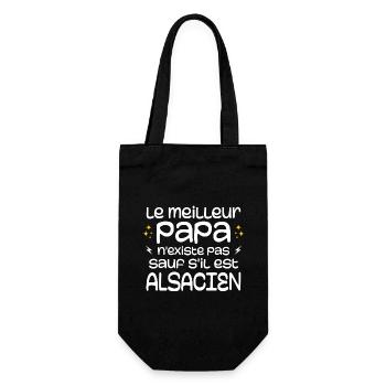 Le Meilleur Papa N'existe Pas Sauf Si Alsacien - Sac à bouteille - noir - Devant