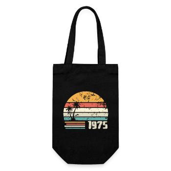 1975 Cadeau Anniversaire - Made in 1975 Rétro 1975 - Sac à bouteille - noir - Devant
