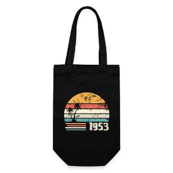 1953 Geburtstagsgeschenk - Made in 1953 Retro 1953 - Geschenkbeutel für Flaschen - Schwarz - Vorne