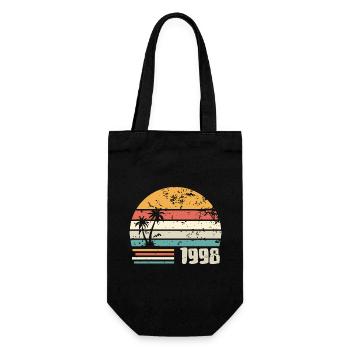 1998 Geburtstagsgeschenk - Made in 1998 Retro 1998 - Geschenkbeutel für Flaschen - Schwarz - Vorne