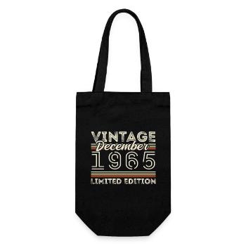 Vintage Décembre 1965 - 60e Anniversaire Décember - Sac à bouteille - noir - Devant