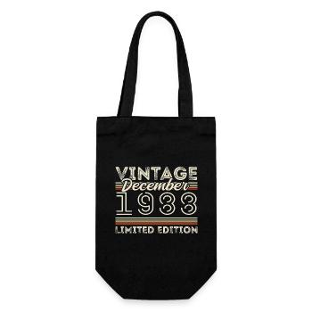 Vintage Décembre 1988 - 37e Anniversaire Décember - Sac à bouteille - noir - Devant