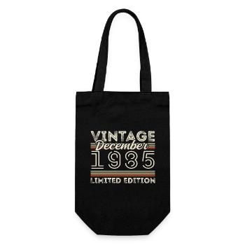 Vintage Décembre 1985 - 40e Anniversaire Décember - Sac à bouteille - noir - Devant